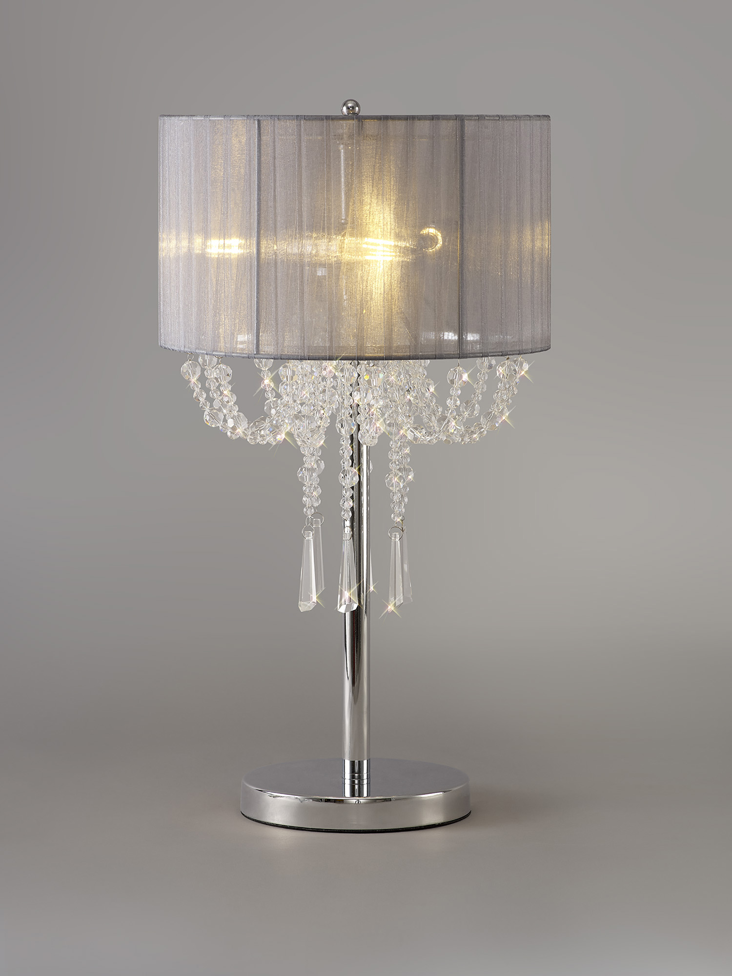 Freida Crystal Table Lamps Diyas Shaded Table Lamps